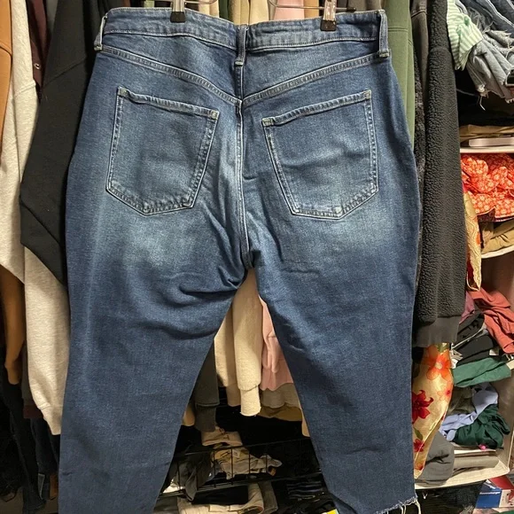 Womans Blue Distressed Jeans - Picture 10 of 11